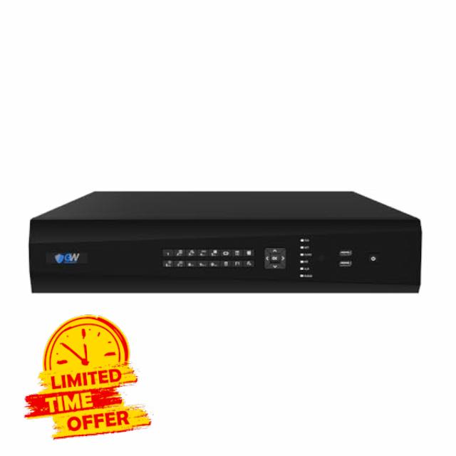 GW Security 64 Channel 12MP / 8MP 4K NVR Video Recorder Alone