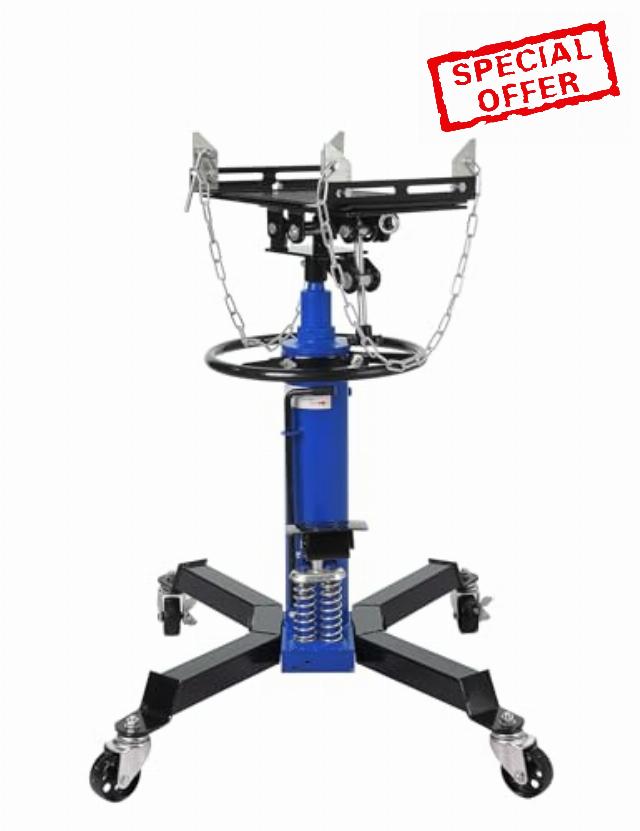 GAOMON 1 Blue Easy Maneuver Transmission Jack - Heavy Duty 1322 Lbs Capacity