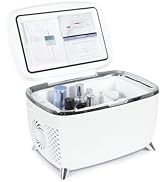 ARTETHYS Mini Fridge for Bedrooms 4L Skincare Beauty Makeup Fridge with LED Mirror Cosmetic Small...