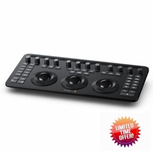 Blackmagic Design Davinci Resolve Micro Color Panel with Bluetooth and USB-C Connectivity (Black)