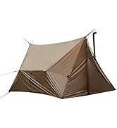 OneTigris COZSHACK Hot Tent, Large Spacious 4 Person Tent with Stove Jack, Windproof Waterproof t...