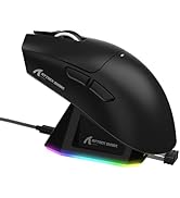 LexonElec x ATTACK SHARK X11 Wireless Gaming Mouse with RGB Magnetic Charging Dock, PixArt PAW331...