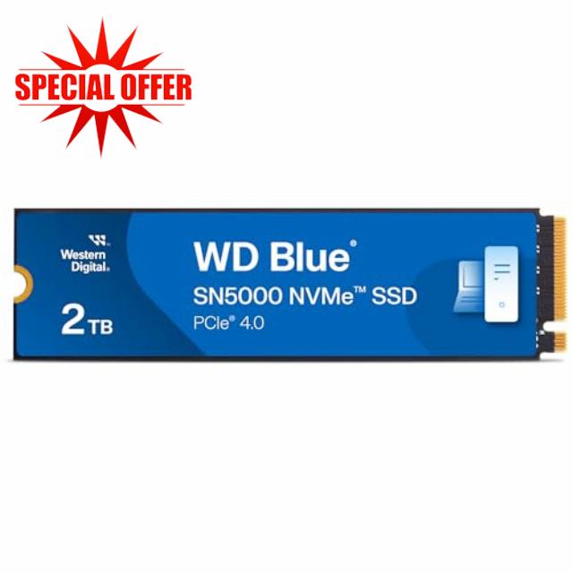Western Digital 2TB WD Blue SN5000 NVMe Internal Solid State Drive SSD - PCIe Gen 4.0