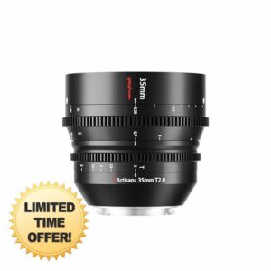 7artisans 35mm T2.0 Large Aperture Full Frame Cine Lens Compatible for Canon R Mount