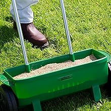 lawn spreader, grass spreader, grass seeds, lawn seeds, lawn feed, grass feed, grass fertilizer
