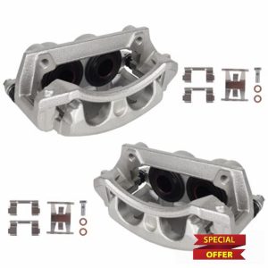 KUSATEC 18B4751 18B4750 Front Disc Brake Caliper with Bracket fit for Ford F-150/ Lobo 1999 2000 2001 2002 2003 2004; Lincoln Blackwood 2002 2003; Both Left and Right side