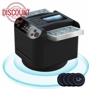 Automatic Card Shuffler 360° Rotating Card Shuffling+Dealing Machine Ultra Quiet Rechargeable Including Four Wireless Callers Works with UNO