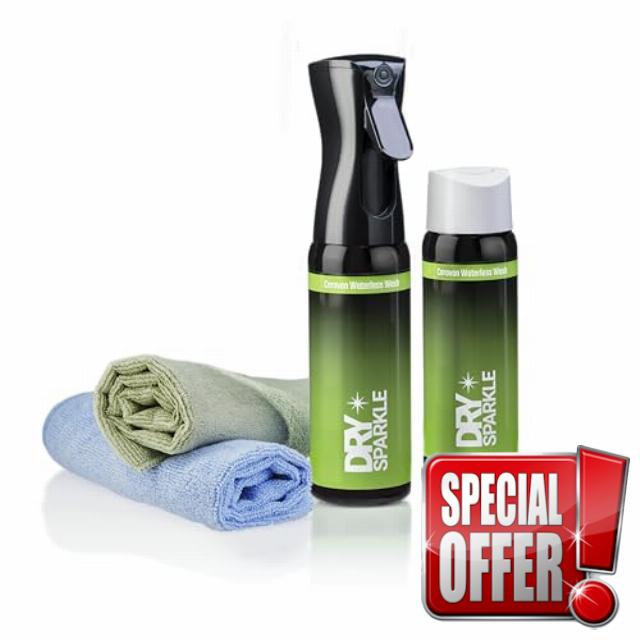 Dry Sparkle Waterless Caravan Cleaner kit