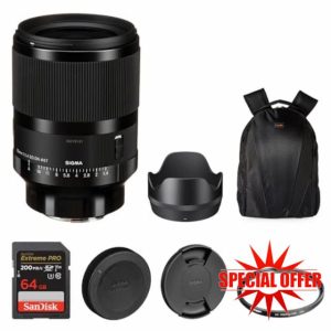 Sigma 35mm f/1.4 DG DN Art Lens for Sony E-Mount | Classic Art Line Camera Lens with Tiffen 67mm UV Protector Filter