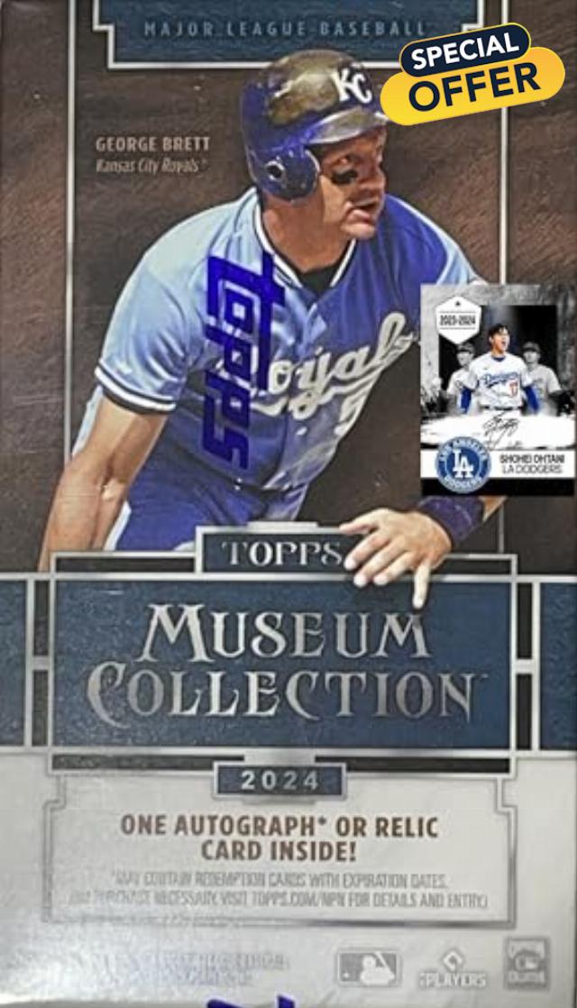 BRAND NEW 2024 Topps MUSEUM COLLECTION Baseball Factory Sealed HOBBY MINI-BOX - Each Mini-Box contains One Autographed Relic Card