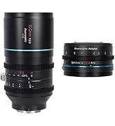 SIRUI 1.25x T2.9 Anamorphic Adapter with Front Single Focus, 82mm Rear Thread with Rings(67mm, 72...
