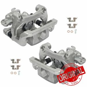KUSATEC 18B5002 18B5003 Rear Disc Brake Caliper with Bracket fit for Ford Fusion 2006-2012; Lincoln MKZ 2007-2012/Zephyr 2006; Mazda 6 2006-2013; Mercury Milan 2006-2011