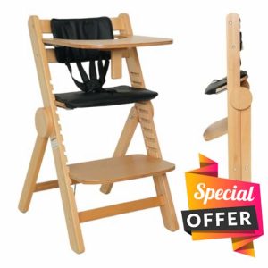 Wooden High Chair for Babies and Toddlers