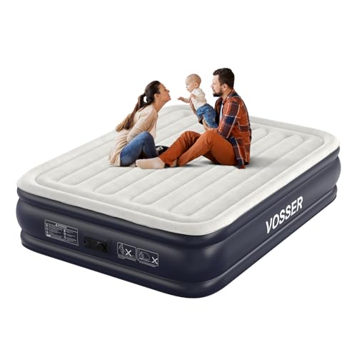 Flocked Top Airbed with Carry Bag for Home