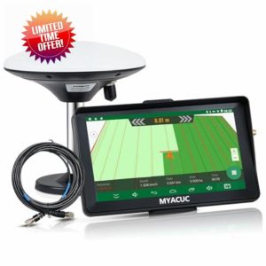 Tractor GPS Navigator 7" Touch Screen GNSS Agricultural Navigator Suitable for Spraying Plowing and Sowing Farmland Activities Automatic Positioning Farming GPS