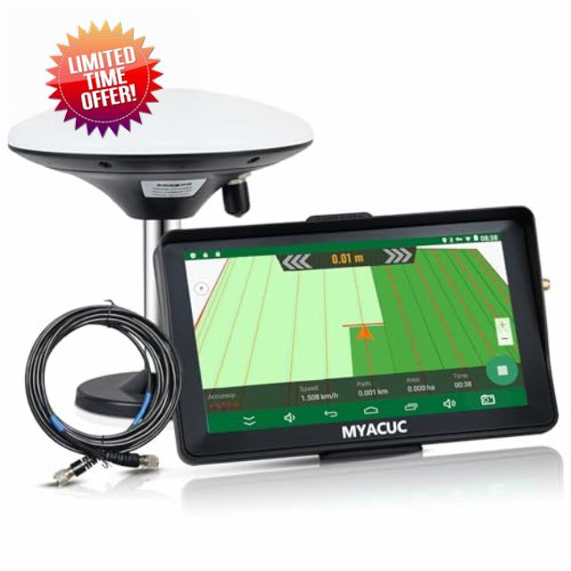 Tractor GPS Navigator 7" Touch Screen GNSS Agricultural Navigator Suitable for Spraying Plowing and Sowing Farmland Activities Automatic Positioning Farming GPS