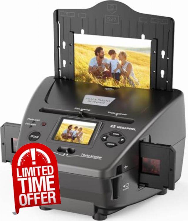 Photo and Slide Scanner with 2.4” LCD Screen