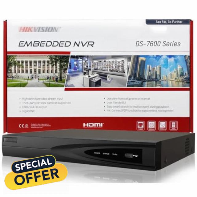DS-7604NI-Q1/4P HIKV 4 Channel 4 PoE 4K Network Video Recorder NVR