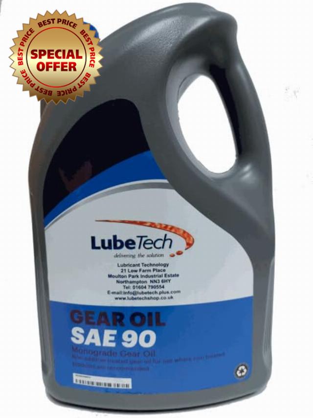 Generic LUBETECH SAE 90 NON ADDITIVE GEAR OIL API GL1 5LTR