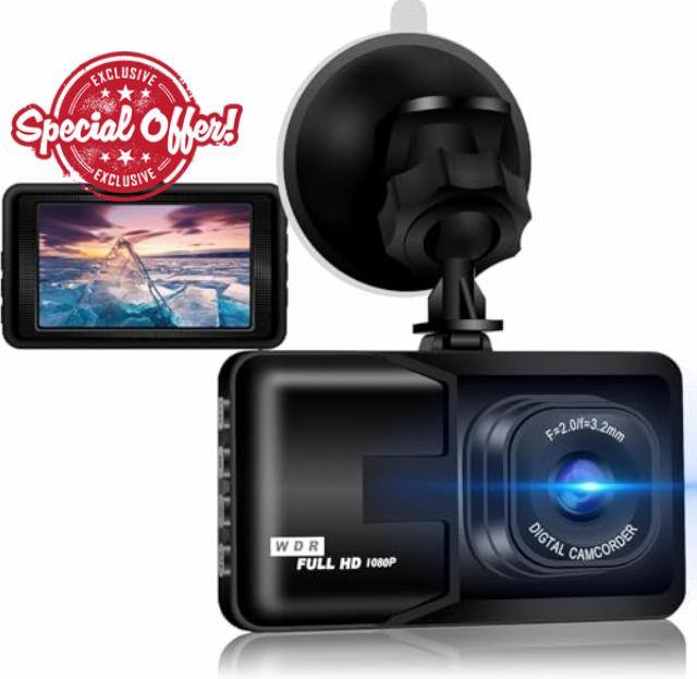 Dash Cam 720P Full HD