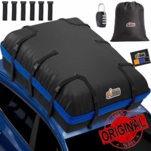 Gorilla Grip Waterproof Car Roof Bag with Stay in Place Grip Dots and Buckles