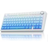 AULA F87 Wireless Mechanical Keyboard, 75% Gasket TKL Keyboard Gaming,2.4Ghz/Type-C/BT5.0 Hot Swa...