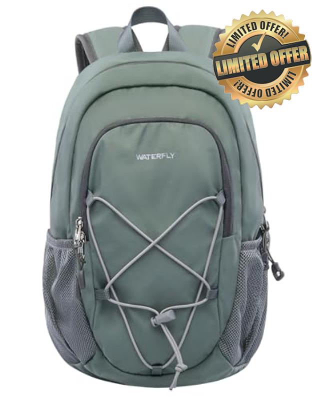 Waterfly Small Hiking Backpack 12L: Mini Lightweight Sport Rucksack with Chest Strap Daypack Compact Day Bag for Outdoor Travel Walking Camping Cycling Climbing Women Men Teenagers Boys Girls