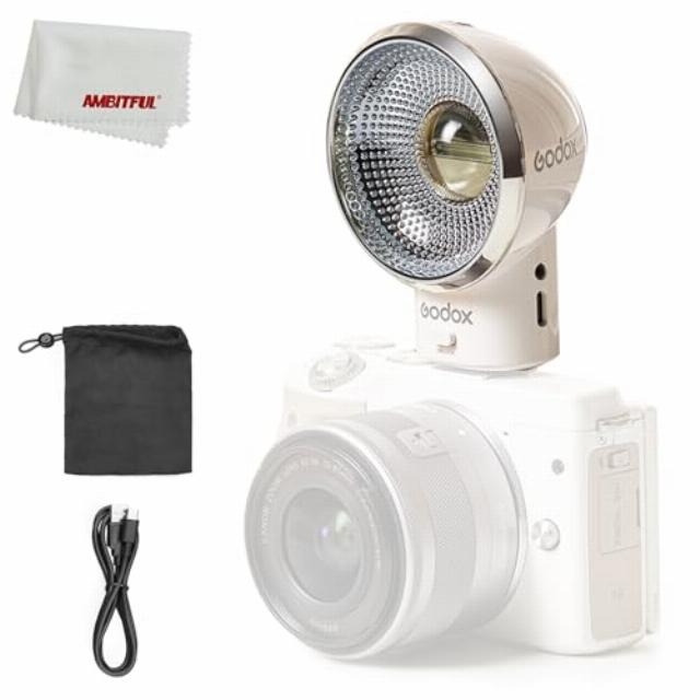 GODOX Lux Elf Retro Camera Flash GN6 ISO 100 CCT 6000K±200K for Sony Canon Nikon Fuji Panasonic Olympus Cameras