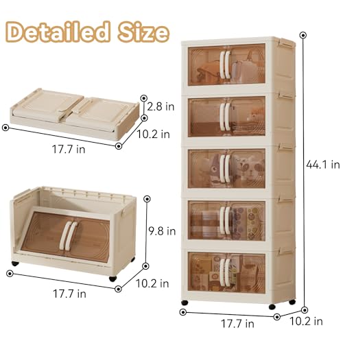 Plastic storage cabinet with Wheels