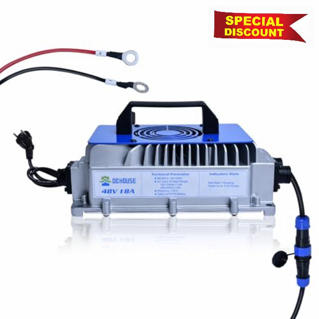DC HOUSE 18 Amp 48V Golf Carts Battery Charger