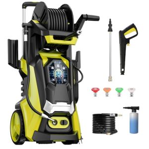 4 Nozzles and 500ml Foam Cannon Power Washer Cleaning for Car Patio