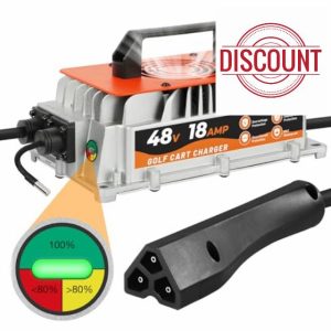 18 AMP 48 Volt EZGO RXV & TXT Golf Carts Battery Charger