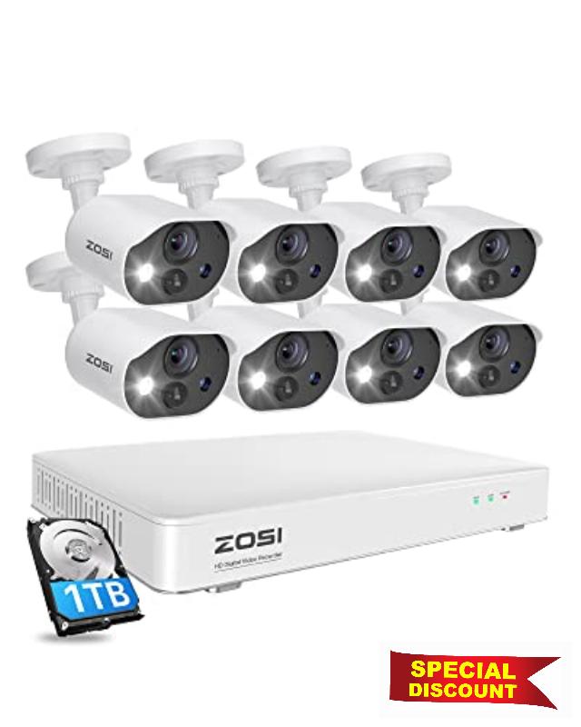 ZOSI C303 Home Security Camera System with Audio