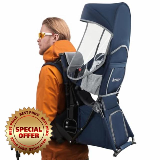 besrey Baby Backpack Carrier for Hiking Toddler Backpack Carrier Child Carrier Blue