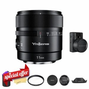 YONGNUO YN11MM F1.8S Lens w/Remote Controller for Sony 11mm F1.8 Large Aperture Fixed Prime Lens Auto Focus APS-C Frame Ultra Wide Angle Lens for Sony E Mount Mirrorless Cameras