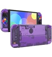 eXtremeRate Full Set Shell for Nintendo Switch OLED, Console Back Plate & Kickstand, NS Joycon Ha...