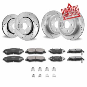 VEVOR Front and Rear Brake Kit Compatible with 2007-2017 Jeep Wrangler