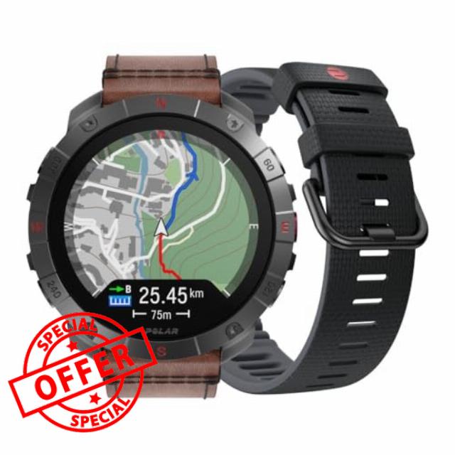 Polar Grit X2 Pro Titan Ultra Premium GPS Smart Sports Watch – Ultimate Outdoor Adventure Watch with Rugged Titanium Design