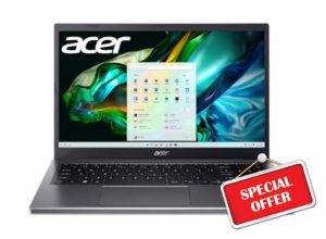 Acer Aspire 5 15 Slim Laptop | 15.6" FHD 1920x1080 IPS Touch | Intel Core i5-13420H | Intel UHD Graphics | 16GB LPDDR5 | 512GB Gen 4 SSD | Wi-Fi 6 | Backlit KB | Protective Sleeve| A515-58PT-50UJ