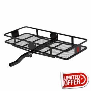 60 x 24-Inch Hitch Cargo Carrier for Car SUV Truck Trailer