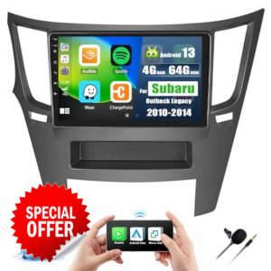 [4+64G] 8-Core Android 13 Car Stereo for Subaru Outback Legacy 2010-2014 with Apple Carplay&Android Auto