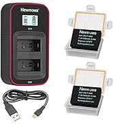 Newmowa DMW-BLK22 High Capacity Replacement Battery (2 Pack) and Dual USB Charger for Panasonic D...