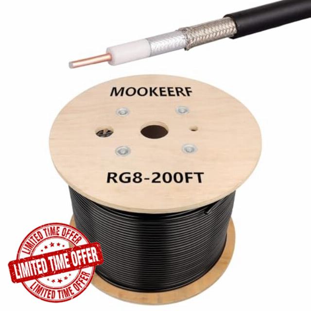 RG8 Coaxial Cable 200ft