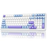 AULA F75 75% Wireless Mechanical Keyboard,Gasket Hot Swappable Custom Keyboard,Pre-lubed Reaper S...