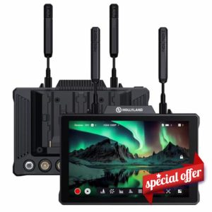 Hollyland Pyro 7 Wireless Video Transmitter & Receiver & 7 inch Camera Field Monitor HDMI & SDI 1300ft Range