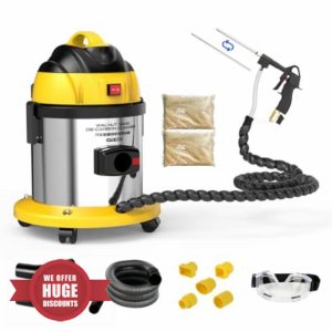 Walnut Blaster Kit 1200W Carbon Cleaning Walnut Blaster Tool with 2kg Walnut Sand Grit