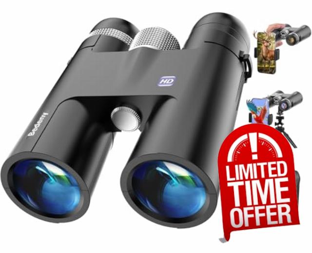 18x50 HD Binoculars for Adults with Upgraded Phone Adapter