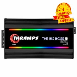 Taramps The Big Boss 5 Bass Black Version Monoblock Amplifier RGB Effects 0.5~2 Ohms 5000 Watts Rms Multi-Impedance Car Audio System Class D