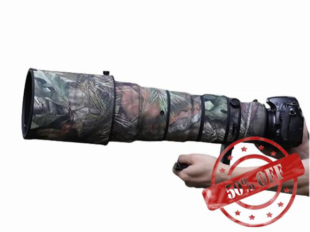 Camouflage Waterproof Lens Coat for NIKON AF-S 500mm f/4 G ED VR Rainproof Lens Protective Cover (Pine Camouflage)