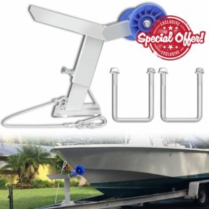 Boat Trailer Winch Post with Roller